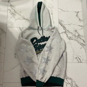LF stores Dallas Stars Hockey Hoodie with Stars in sleeves